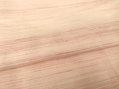 平和屋着物●紅花紬　米沢　霞文　ロング丈　正絹　逸品　AABG5201ck