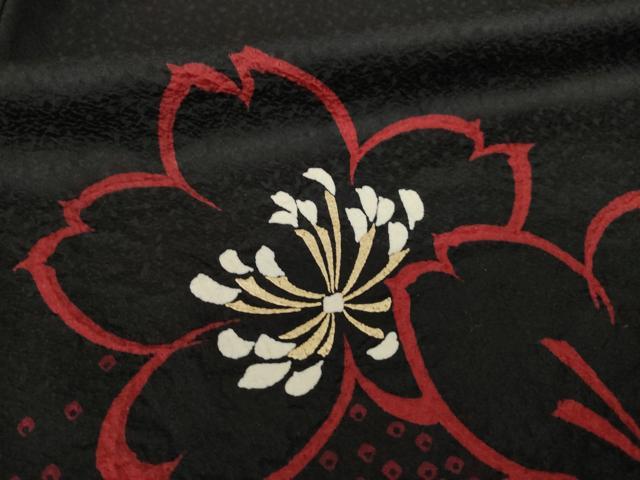 平和屋着物●訪問着　駒刺繍　舞花文　金彩　正絹　逸品　AABG5203ck