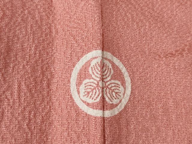 平和屋着物●京加賀友禅　百貫達雄　色無地　薄紅色　正絹　逸品　AABG5206ck