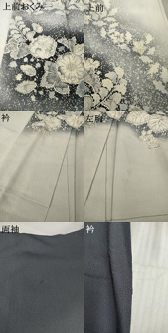 平和屋着物●越後十日町の一流染匠　桐屋・翠山工房　訪問着　辻が花　舞花文　暈し染め　正絹　逸品　AABG5208ck