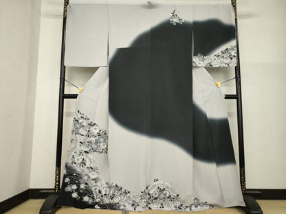 平和屋着物●訪問着　辻が花　暈し染め　正絹　逸品　AABG5215ck
