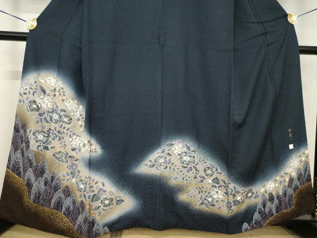 平和屋着物●林 潤一　訪問着　辻が花　暈し染め　正絹　逸品　AABG5219ck
