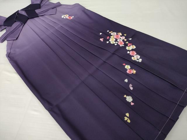 平和屋着物●女性　行灯袴　総刺繍　舞花文　暈し染め　金糸　洗える着物　未使用　AABG5223ck