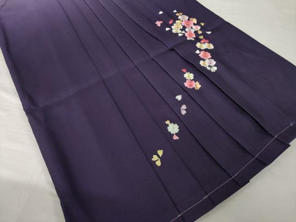 平和屋着物●女性　行灯袴　総刺繍　舞花文　暈し染め　金糸　洗える着物　未使用　AABG5223ck