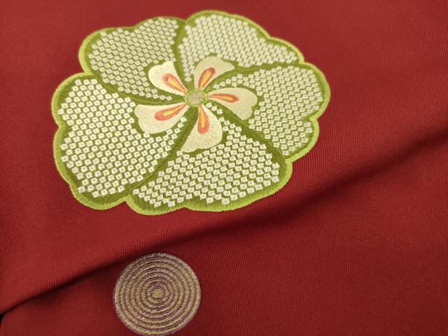 平和屋着物●女性　行灯袴　総刺繍　舞花文　金糸　洗える着物　AABG5224ck