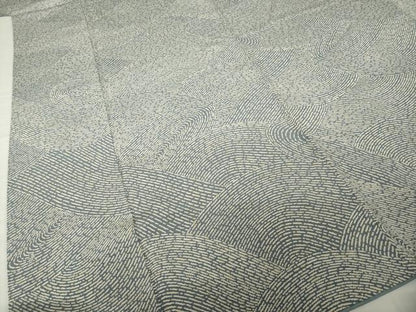 平和屋着物●ファッションデザイナー 花井幸子　小紋　立波文　正絹　逸品　AABG5225ck