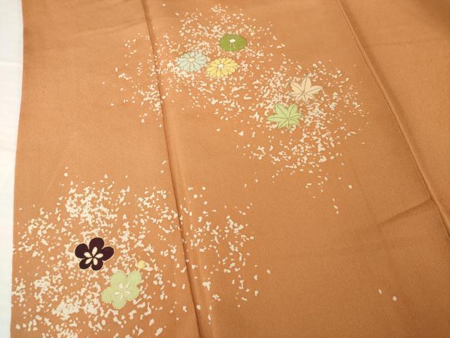 平和屋着物●銀座　志ま亀　訪問着　舞花文　たとう紙付き　正絹　逸品　AABG5231ck