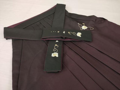 平和屋着物●女性　行灯袴　総刺繍　飾花文　暈し染め　金糸　洗える着物　AABG5232ck