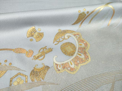 平和屋着物●金彩友禅　卓越技能者・名工・和田光正　色留袖　宝尽くし　金彩　正絹　逸品　AABG5239ck