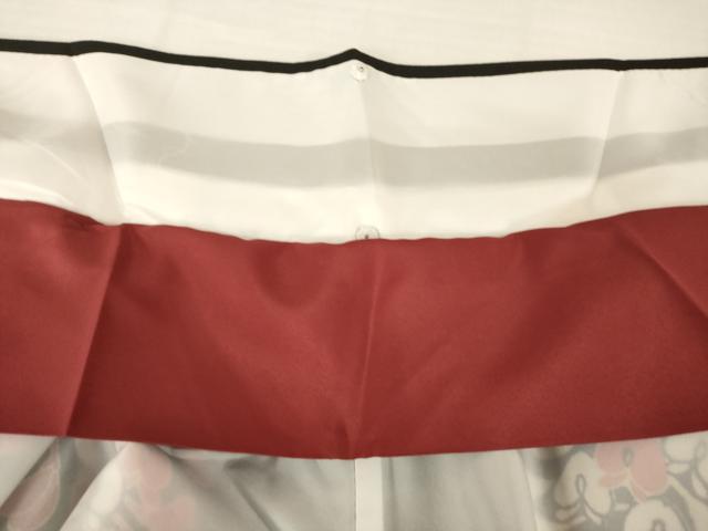 平和屋着物●美月　小振袖　二尺袖　草花文　黒地　洗える着物　AABG5244ck