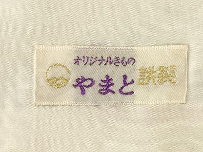 平和屋着物●豪華振袖　駒刺繍　絞り　花丸文　黒地　金彩　やまと誂製　正絹　逸品　AABG5248ck