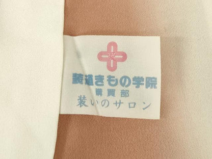 平和屋着物●上質な小紋　型染め　丸文　正絹　逸品　AABG5252ck