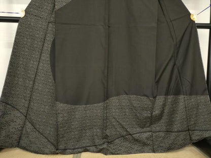 平和屋着物●本場染大島紬　飾花文　正絹　逸品　AABG5254ck