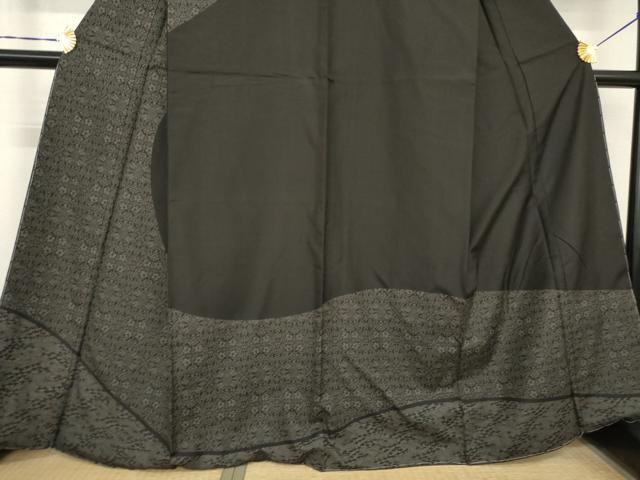平和屋着物●本場染大島紬　飾花文　正絹　逸品　AABG5254ck