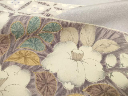 平和屋着物●訪問着　辻が花　松皮菱花文　正絹　逸品　AABG5267ck