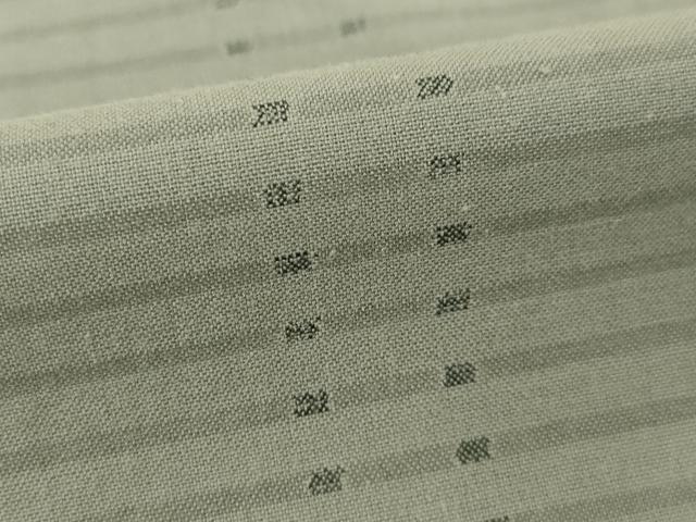 平和屋着物●綿薩摩　東郷織物謹製　手織　横縞　綿　逸品　AABG5277ck
