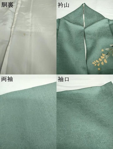 平和屋着物●訪問着　辻が花　暈し染め　金彩　正絹　逸品　AABG5291cs
