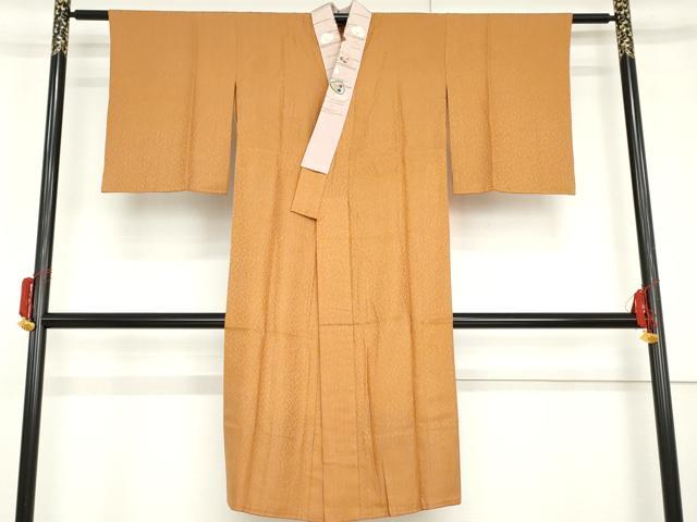 平和屋着物●ファッションデザイナー 花井幸子　長襦袢　無双仕立て　縞　半衿刺繍　正絹　逸品　AABG5293cs