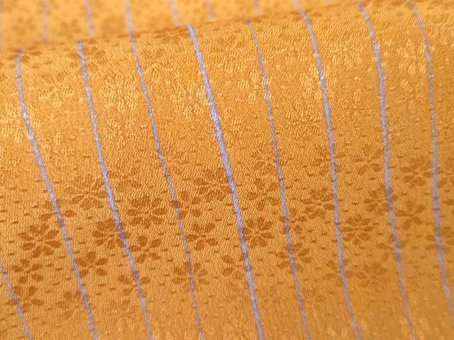 平和屋着物●ファッションデザイナー 花井幸子　長襦袢　無双仕立て　縞　半衿刺繍　正絹　逸品　AABG5293cs