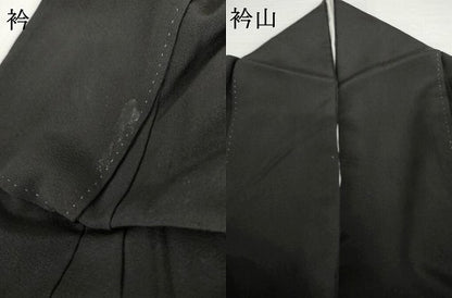 平和屋着物●豪華黒留袖　友禅　作家物　鴛鴦風景梅松文　暈し染め　正絹　逸品　AABG5295cs
