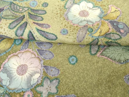 平和屋着物●訪問着　辻が花　暈し染め　金彩　正絹　逸品　AABG5300cs
