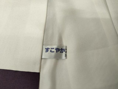 平和屋着物●訪問着　紬地　草花文　金彩　正絹　逸品　AABG5307cs