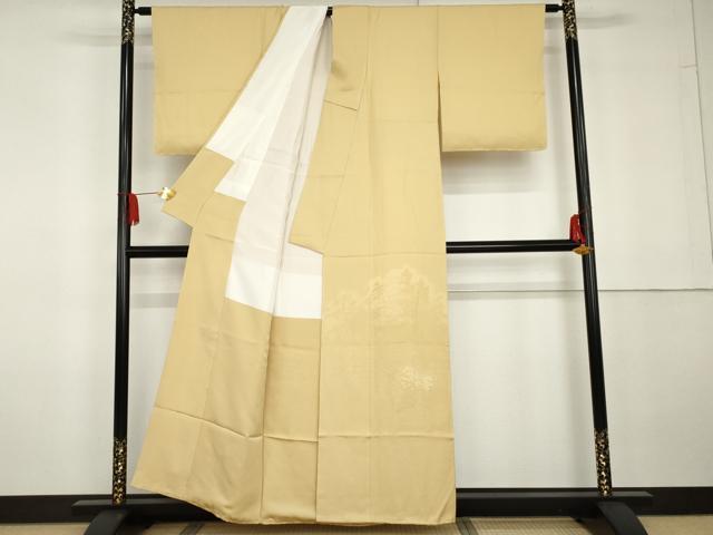 平和屋着物●色留訪問着　竜安寺　蜂蜜色地　正絹　逸品　未使用　AABG5317cs