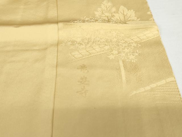 平和屋着物●色留訪問着　竜安寺　蜂蜜色地　正絹　逸品　未使用　AABG5317cs