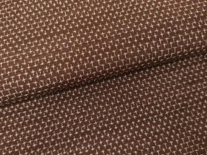 平和屋着物●上質な紬　十字　正絹　逸品　AABG5318cs