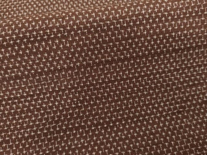平和屋着物●上質な紬　十字　正絹　逸品　AABG5318cs