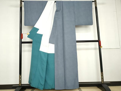 平和屋着物●江戸小紋　鮫小紋柄　正絹　逸品　AABG5328cs