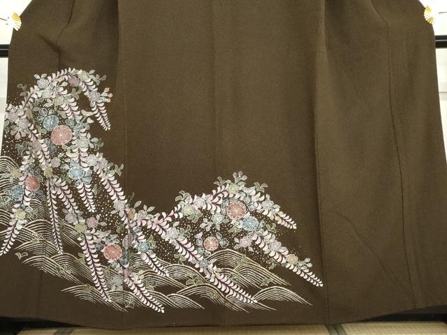 平和屋着物●訪問着　辻が花　金銀彩　正絹　逸品　AABG5329cs