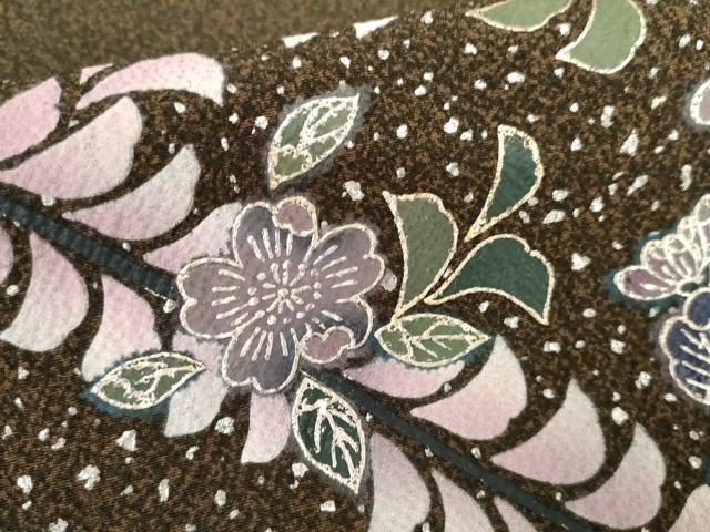 平和屋着物●訪問着　辻が花　金銀彩　正絹　逸品　AABG5329cs