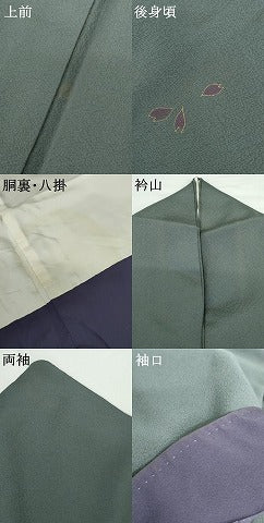 平和屋着物●世界的人形師　辻村寿三郎　ジュサブロー　訪問着　舞花文　金彩　正絹　逸品　AABG5334cs