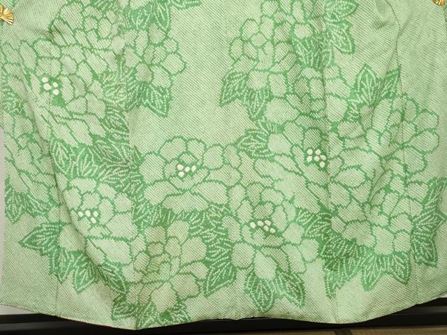 平和屋着物●豪華振袖　総絞り　草花文　正絹　逸品　AABG5335cs
