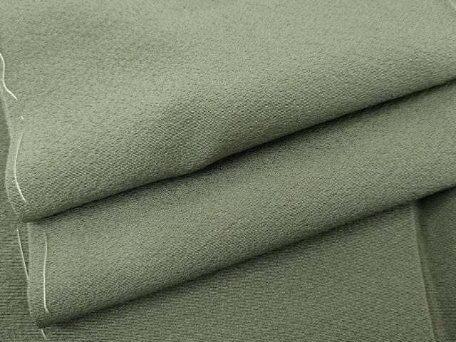 平和屋着物●上質な色無地　鶸茶色　正絹　逸品　未使用　AABG5338cs