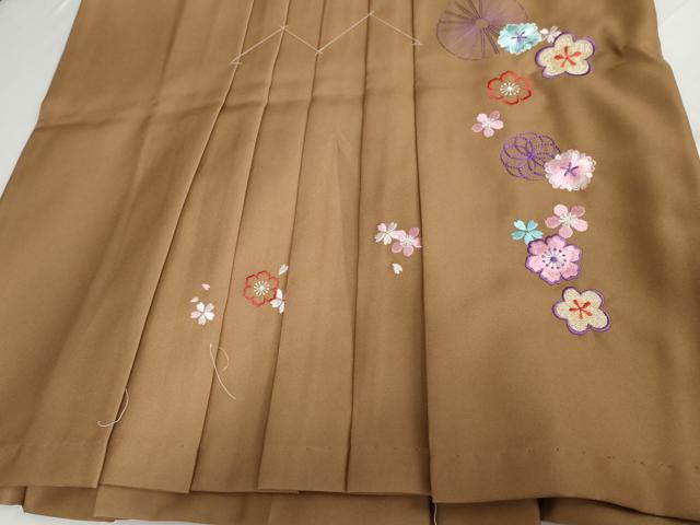 平和屋着物●山本彩　女性　行灯袴　刺繍　舞花文　暈し染め　AABG5342cs