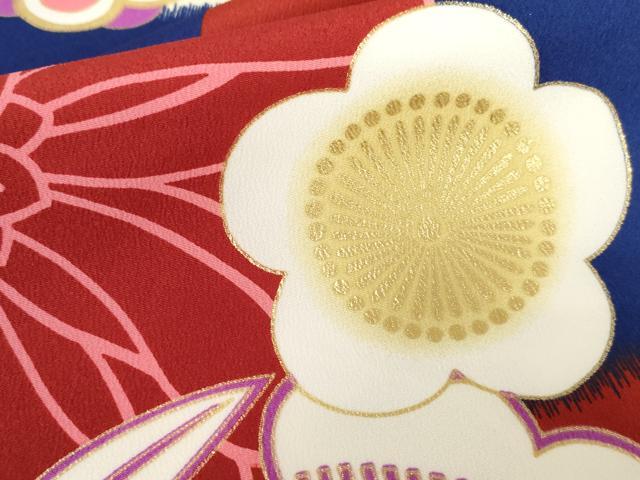 平和屋着物●平祐奈　小振袖　二尺袖　松竹梅文　金彩　AABG5355cs