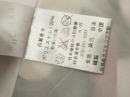平和屋着物●小振袖　二尺袖　舞花文　黒地　金彩　洗える着物　AABG5360cs