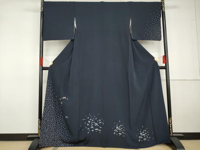 平和屋着物●訪問着　刺繍　枝花丸文　金糸　金銀彩　正絹　逸品　AABG5368cs