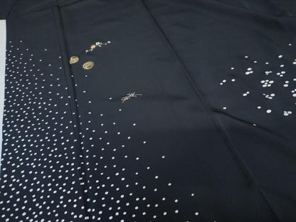 平和屋着物●訪問着　刺繍　枝花丸文　金糸　金銀彩　正絹　逸品　AABG5368cs
