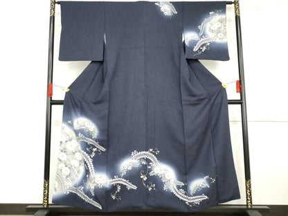平和屋着物●訪問着　辻が花　暈し染め　金彩　正絹　逸品　AABG5370cs