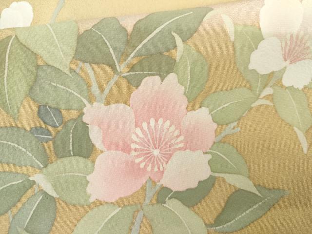 平和屋着物●訪問着　手描き　枝花文　暈し染め　正絹　逸品　AABG5381cs
