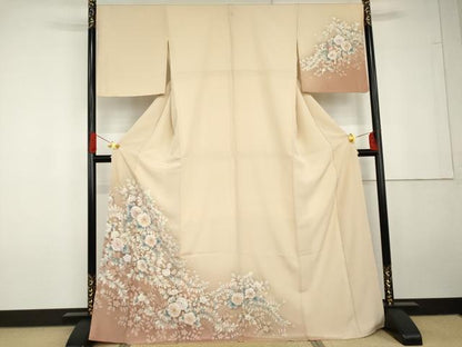 平和屋着物●訪問着　辻が花　絞り　暈し染め　正絹　逸品　AABG5385cs