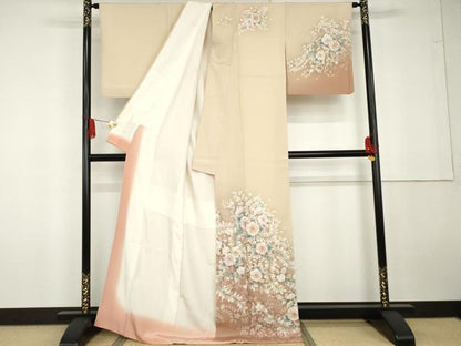 平和屋着物●訪問着　辻が花　絞り　暈し染め　正絹　逸品　AABG5385cs