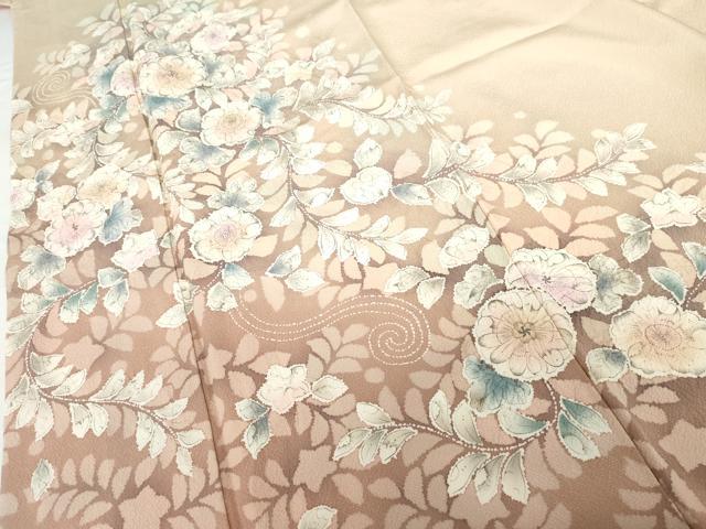 平和屋着物●訪問着　辻が花　絞り　暈し染め　正絹　逸品　AABG5385cs