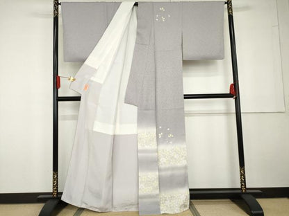 平和屋着物●訪問着　桜　暈し染め　金彩　正絹　逸品　AABG5388cs