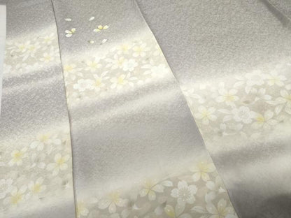 平和屋着物●訪問着　桜　暈し染め　金彩　正絹　逸品　AABG5388cs