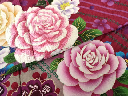 平和屋着物●豪華振袖　刺繍　草花文　金彩　暈し染め　ロング丈　正絹　逸品　未使用　AABG5399cs