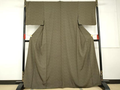 平和屋着物●上質な小紋　花尽くし　正絹　逸品　AABG5404cs